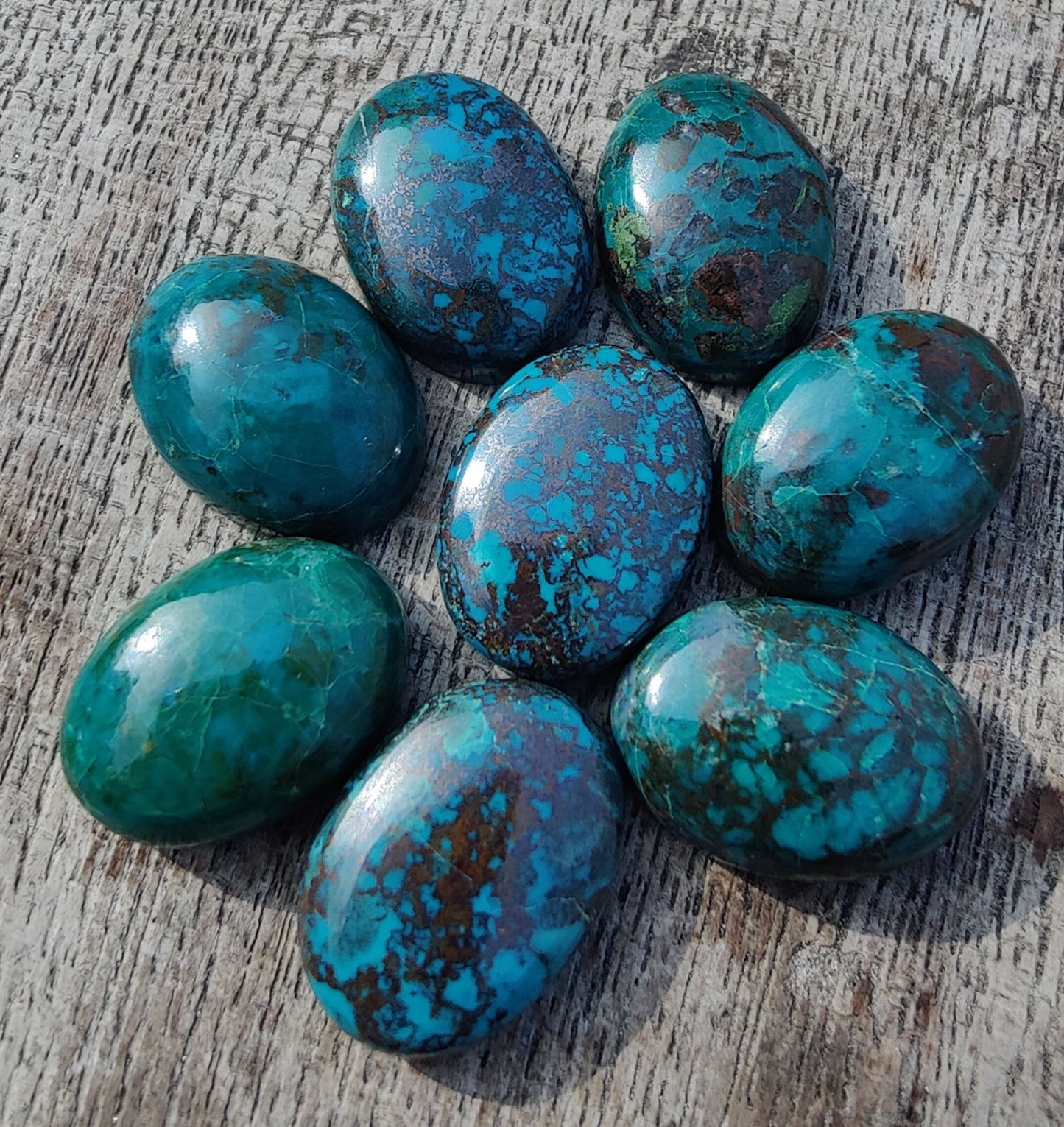 AAA+ QUALITY NATURAL CRYSOCOLLA OVAL SHAPE CABOCHON FLAT BACK CALIBRATED WHOLESALE LOOSE GEMSTONES, ALL SIZES AVAILABLE