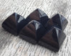 AAA+ Quality Natural Black Onyx Square Pyramid Shape Flat Back Calibrated Wholesale Gemstones, All Sizes Available