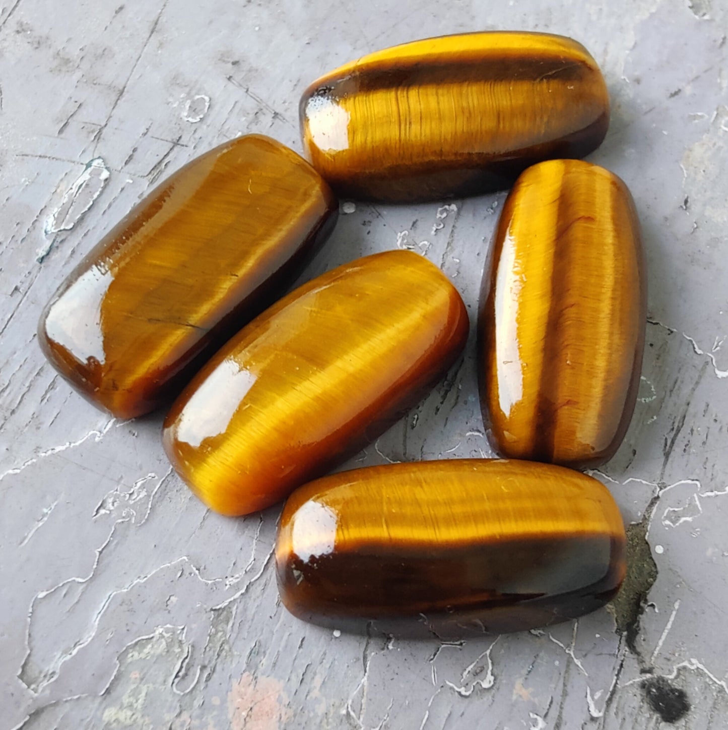 AAA+ Quality Natural Tiger Eye Rectangle Cushion Shape Cabochon Flat Back Calibrated Wholesale Gemstones, All Sizes Available