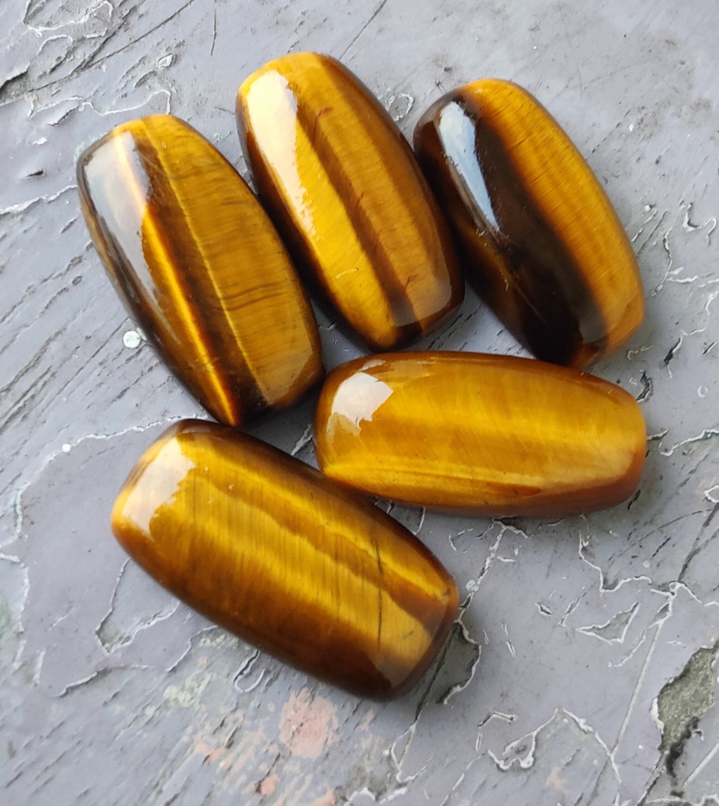 AAA+ Quality Natural Tiger Eye Rectangle Cushion Shape Cabochon Flat Back Calibrated Wholesale Gemstones, All Sizes Available