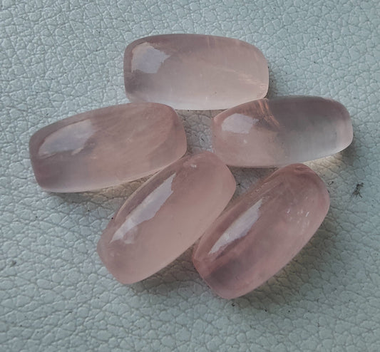 AAA+ Quality Natural Rose Quartz Big Cushion Shape Cabochon Flat Back Calibrated Shape Wholesale Gemstones, All Sizes Available