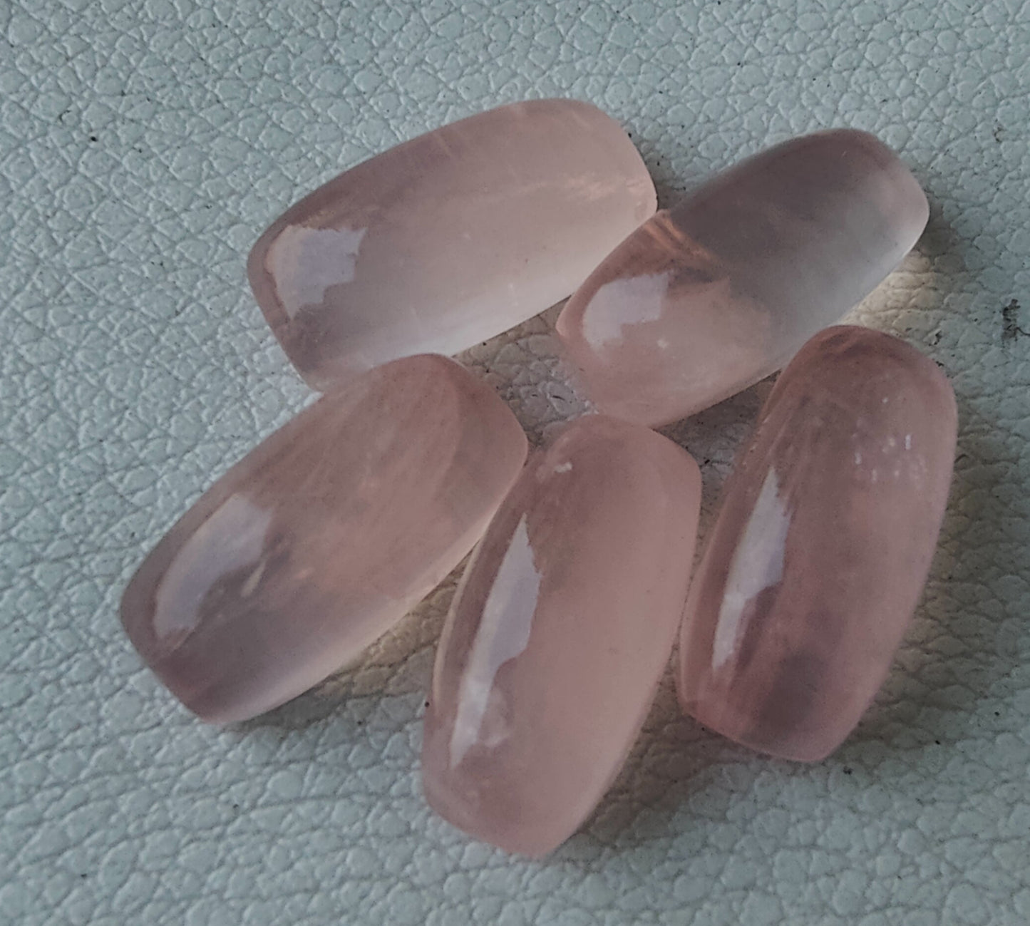 AAA+ Quality Natural Rose Quartz Big Cushion Shape Cabochon Flat Back Calibrated Shape Wholesale Gemstones, All Sizes Available