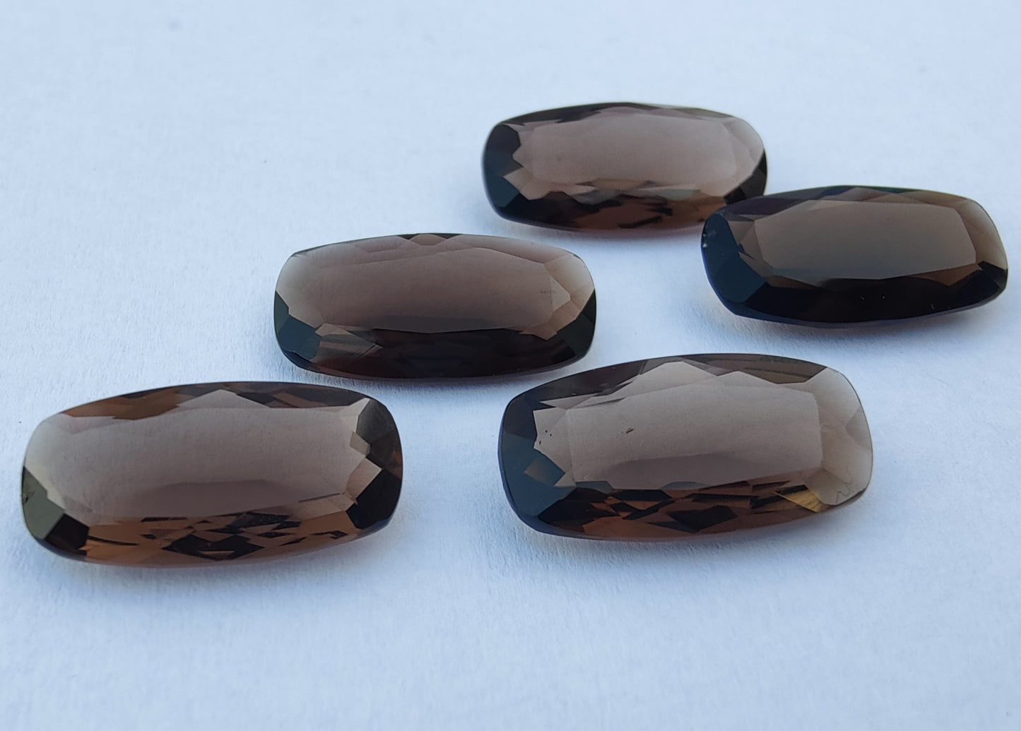 AAA+ Quality Natural Smoky Quartz Big Cushion Shape Faceted Cut Calibrated Shape Wholesale Gemstones, All Sizes Available