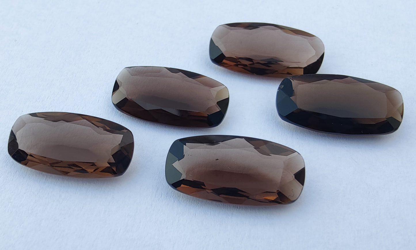 AAA+ Quality Natural Smoky Quartz Big Cushion Shape Faceted Cut Calibrated Shape Wholesale Gemstones, All Sizes Available