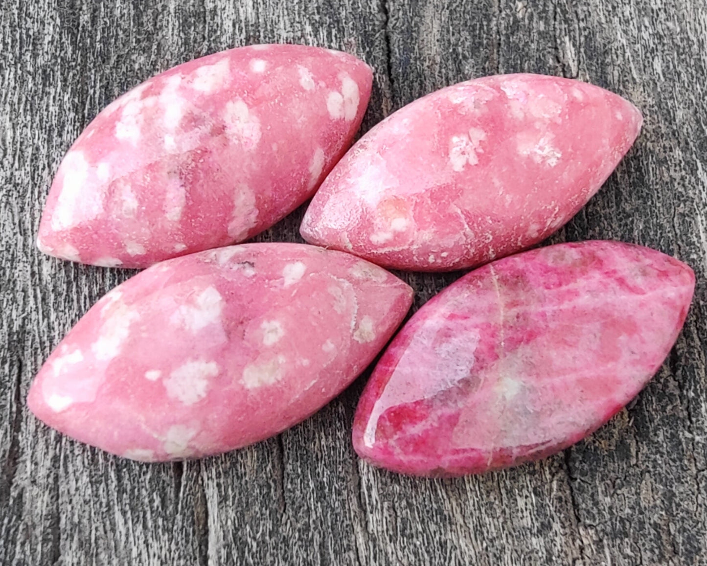 AAA+ Quality Natural Thulite Marquise Shape Cabochon Flat Back Calibrated Wholesale Gemstones, All Sizes Available