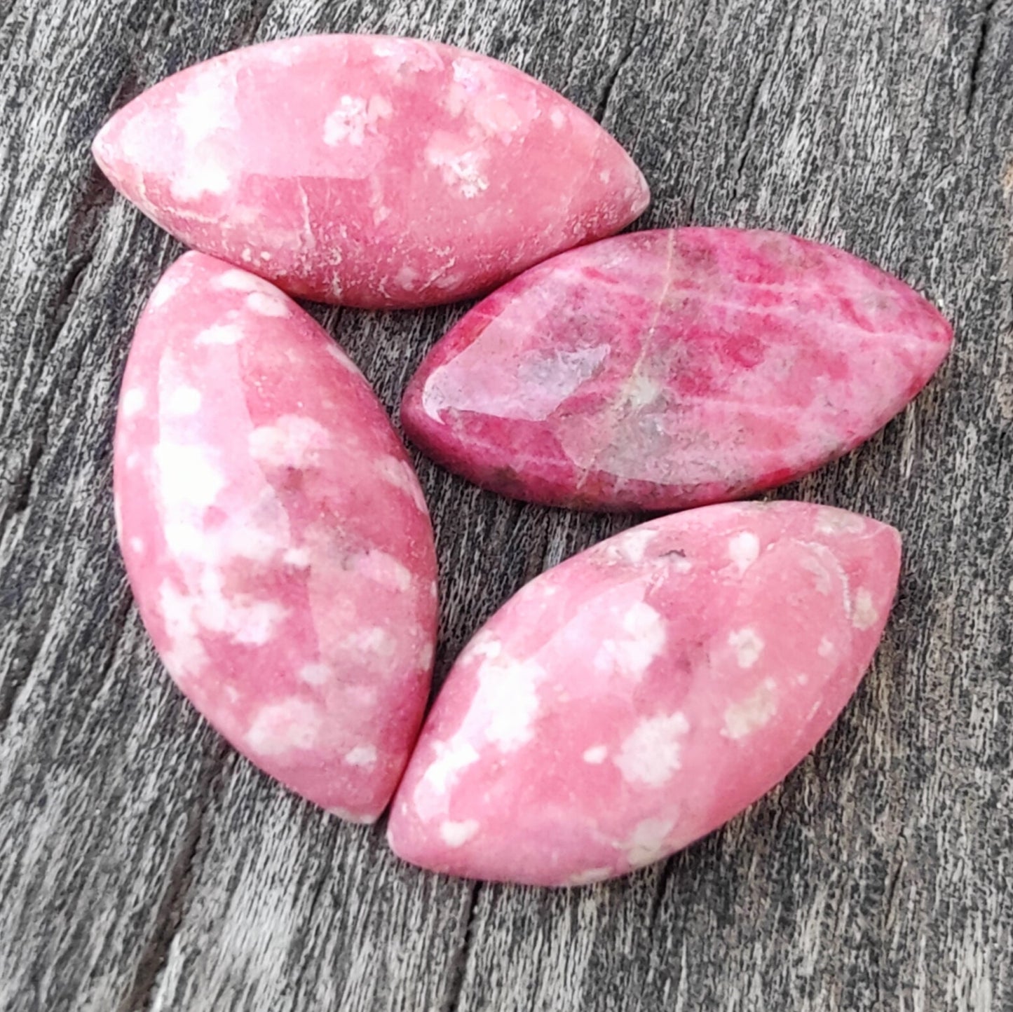 AAA+ Quality Natural Thulite Marquise Shape Cabochon Flat Back Calibrated Wholesale Gemstones, All Sizes Available