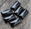 AAA+ Quality Natural Black Onyx Rectangle Shape Cabochon Flat Back Calibrated Beda Shape Wholesale Gemstones, All Sizes Available
