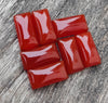 AAA+ Quality Natural Red Onyx Rectangle Shape Cabochon Flat Back Calibrated Beda Shape Wholesale Gemstones, All Sizes Available