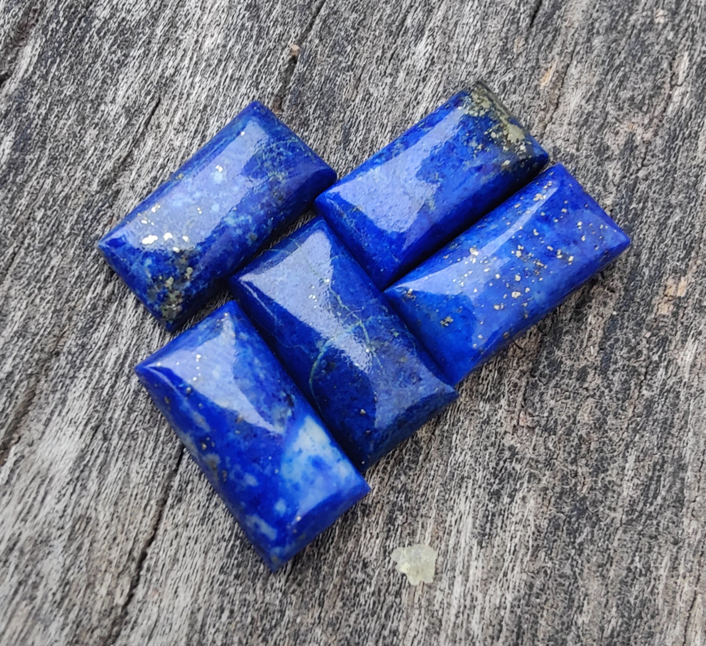 AAA+ Quality Natural Lapis Lazuli Big Rectangle Shape Cabochon Flat Back Calibrated Wholesale Gemstones, All Sizes Available