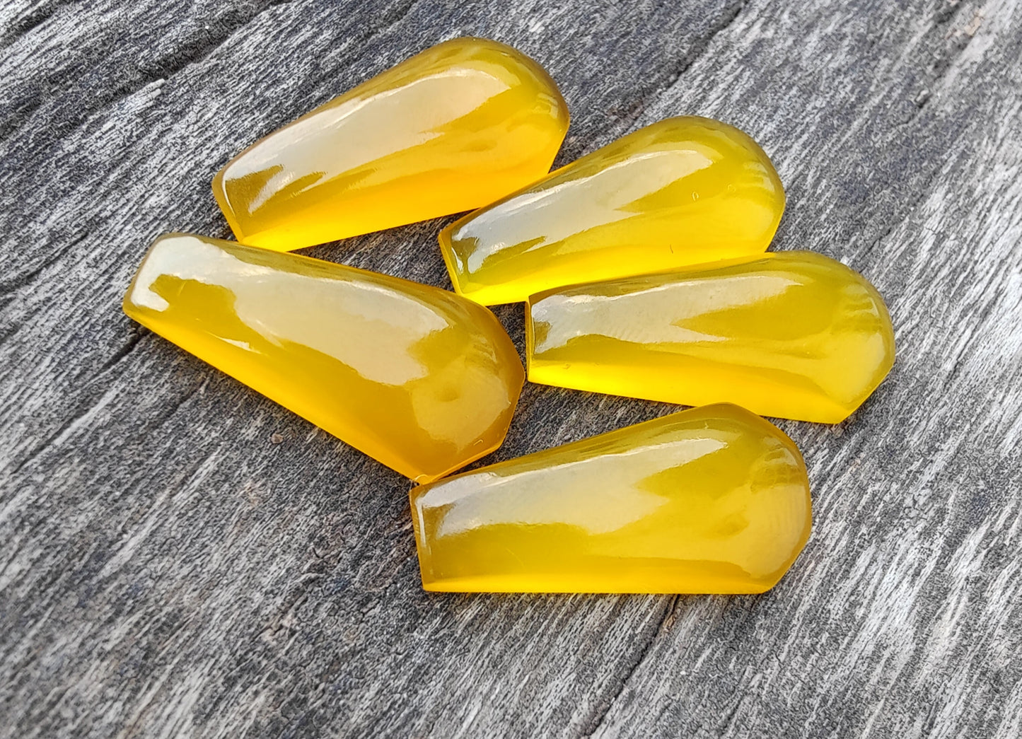 AAA+ Quality Natural Mango Chalcedony Coffin Shape Cabochon Calibrated Wholesale Gemstones, All Sizes Available