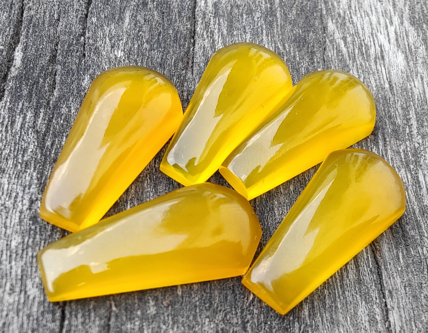 AAA+ Quality Natural Mango Chalcedony Coffin Shape Cabochon Calibrated Wholesale Gemstones, All Sizes Available