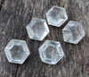 AAA+ Quality Natural Crystal Quartz Hexagon Shape Faceted Cut Calibrated Wholesale Gemstones, All Sizes Available