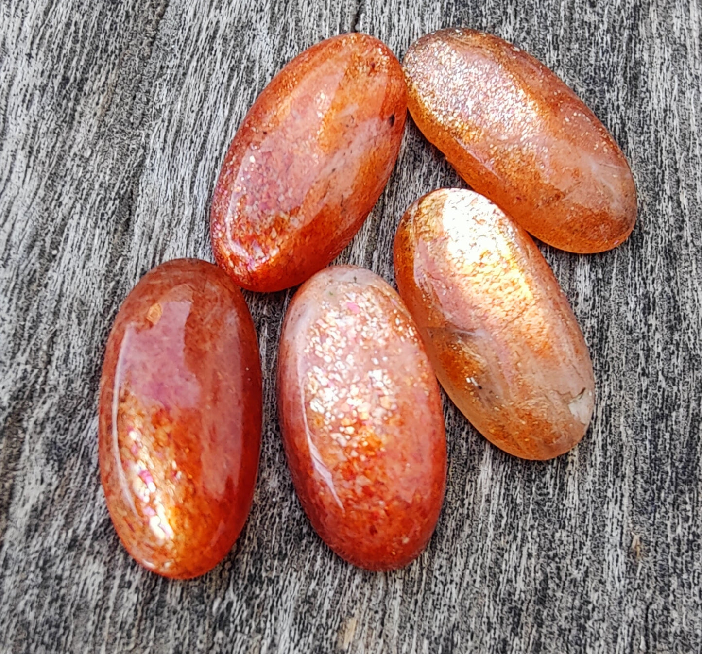 AAA+ Quality Natural Sunstone Big Oval Shape Cabochon Flat Back Calibrated Beda Shape Gemstones, All Sizes Available