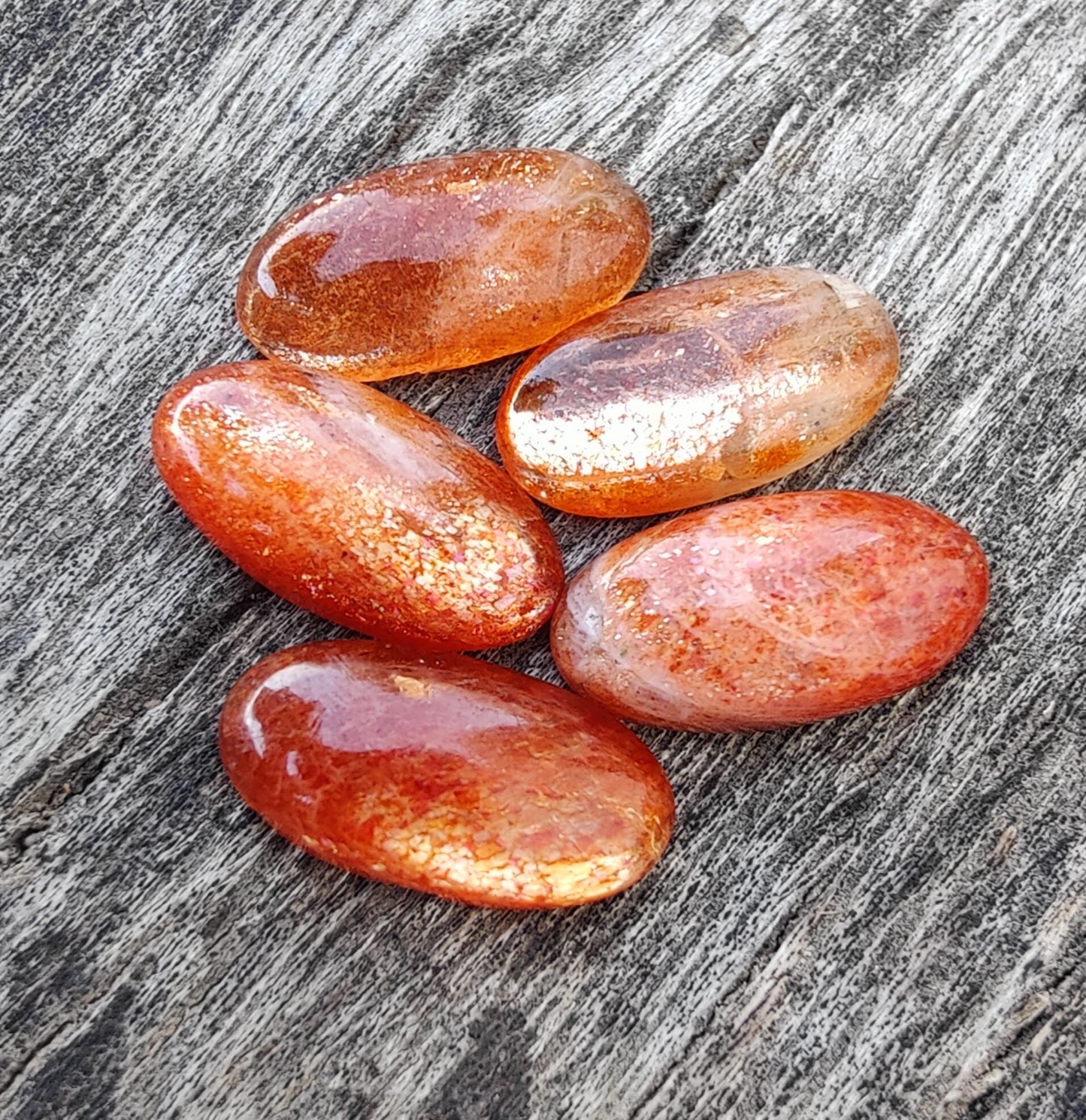 AAA+ Quality Natural Sunstone Big Oval Shape Cabochon Flat Back Calibrated Beda Shape Gemstones, All Sizes Available