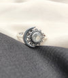 925 SOLID STERLING SILVER NATURAL CRYSTAL GEMSTONES HANDMADE RING, ALL SIZES AVAILABLE
