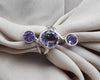 925 SOLID STERLING SILVER NATURAL AMETHSYT HANDMADE RING, ALL SIZES AVAILABLE
