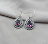 925 SOLID STERLING SILVER NATURAL MYSTIC QUARTZ GEMSTONE DANGLING EARRINGS GIFT FOR HER