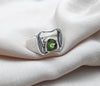925 SOLID STERLING SILVER NATURAL PERIDOT GEMSTONE HANDMADE RING, ALL SIZES AVAILABLE