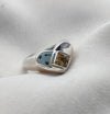 925 SOLID STERLING SILVER NATURAL CITRINE GEMSTONE HANDMADE RING HEART DESIGN , ALL SIZES AVAILABLE