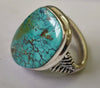 925 SOLID STERLING SILVER NATURAL TURQUOISE GEMSTONES HANDMADE RING, ALL SIZES AVAILABLE