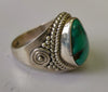 925 SOLID STERLING SILVER NATURAL TURQUOISE GEMSTONES HANDMADE RING, ALL SIZES AVAILABLE