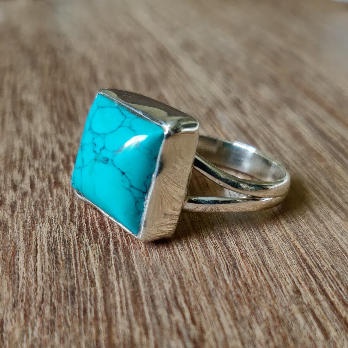 925 SOLID STERLING SILVER NATURAL TURQUOISE GEMSTONES HANDMADE RING, ALL SIZES AVAILABLE