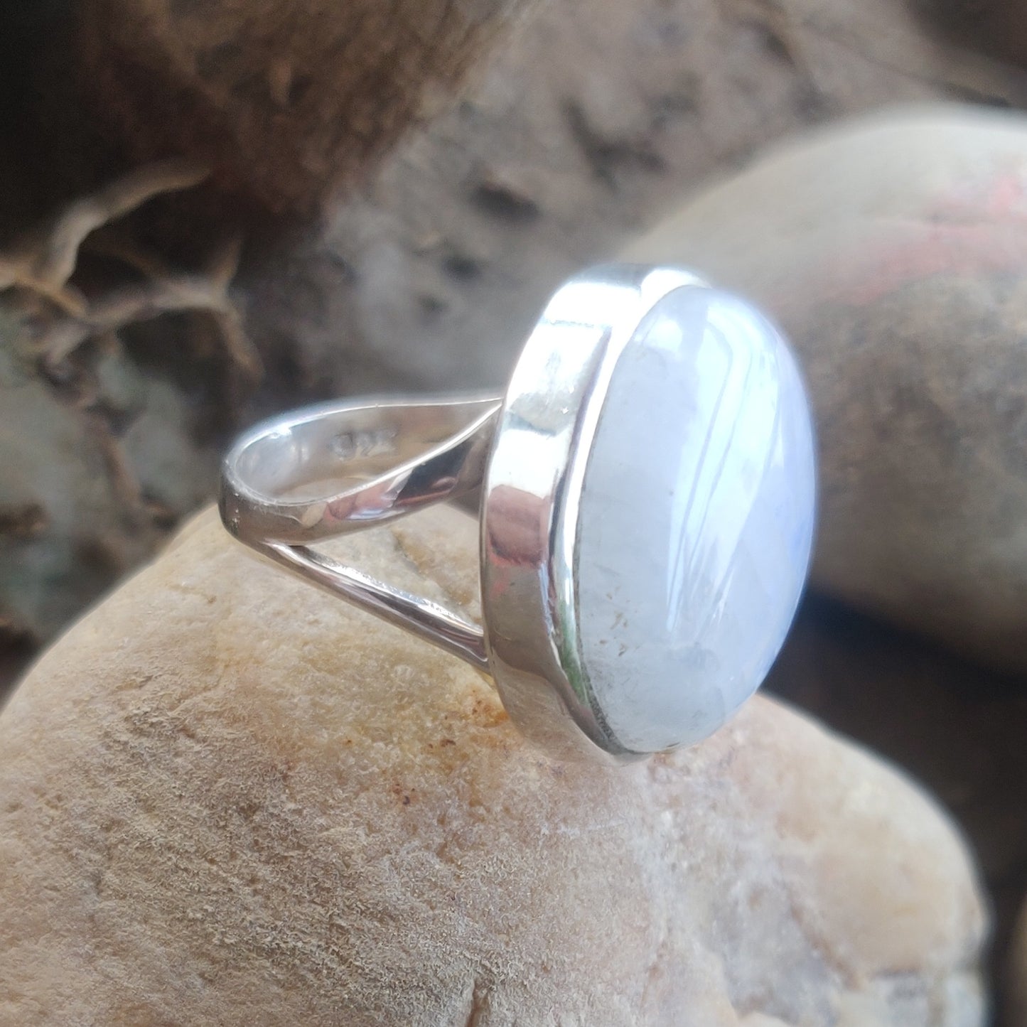 925 SOLID STERLING SILVER NATURAL RAINBOW MOONSTONE GEMSTONES HANDMADE RING, ALL SIZES AVAILABLE