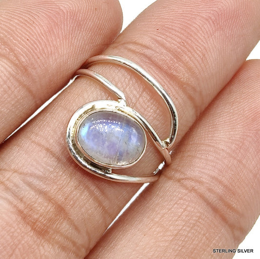 925 SOLID STERLING SILVER NATURAL GEMSTONES HANDMADE SMALL RINGS, ALL SIZES AVAILABLE