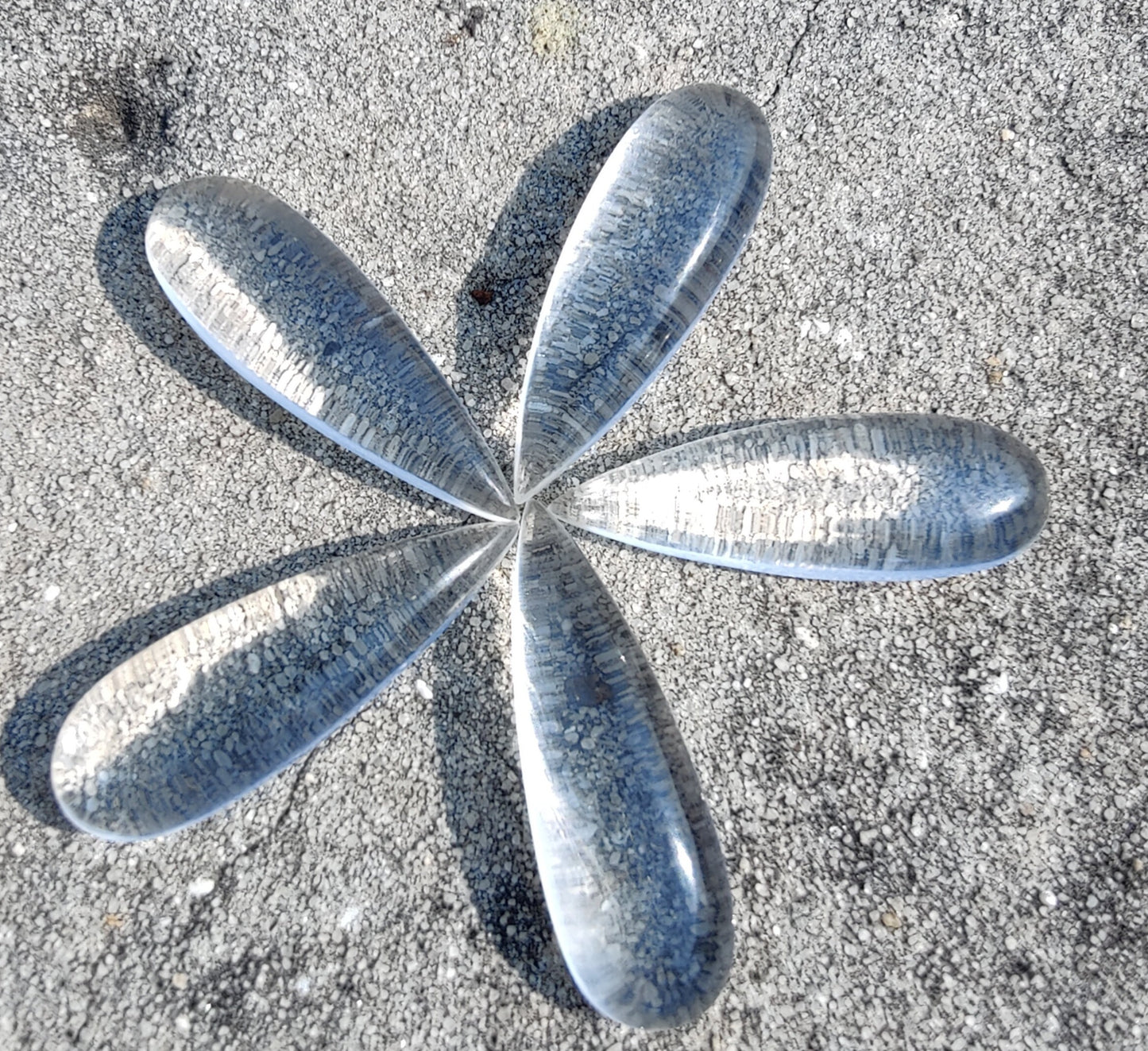 NATURAL CRYSTAL QUARTZ TEARDROP CABOCHON FLAT BACK BIG PEAR SHAPE CALIBRATED GEMSTONES, ALL SIZES AVAILABLE
