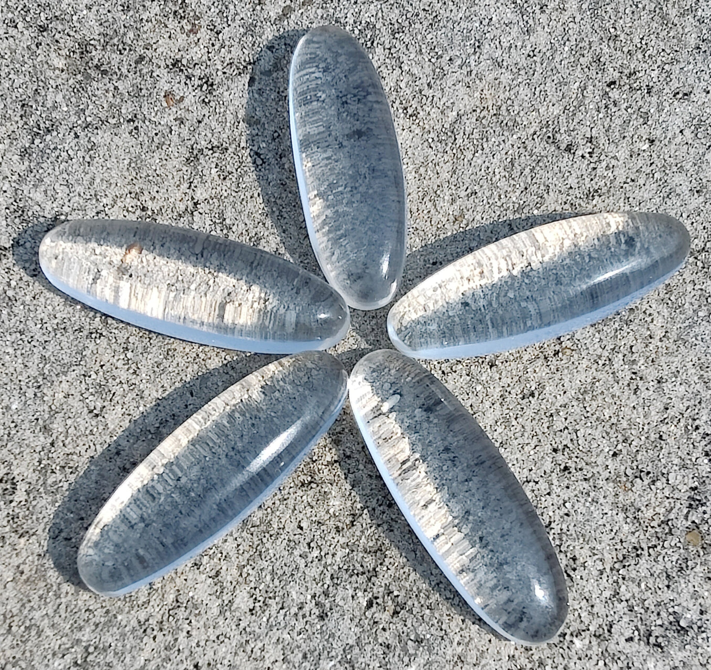 NATURAL CRYSTAL QUARTZ OVAL SHAPE CABOCHON FLAT BACK BIG OVAL SHAPE CALIBRATED GEMSTONES, ALL SIZES AVAILABLE