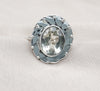 925 SOLID STERLING SILVER NATURAL GREEN AMETHYST GEMSTONE HANDMADE RING, ALL SIZES AVAILABLE