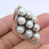925 SOLID STERLING SILVER NATURAL Mother of Pearl GEMSTONES HANDMADE RING, ALL SIZES AVAILABLE
