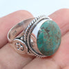 925 SOLID STERLING SILVER NATURAL TURQUOISE GEMSTONES HANDMADE RING, ALL SIZES AVAILABLE