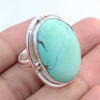 925 SOLID STERLING SILVER NATURAL TURQUOISE GEMSTONES HANDMADE RING, ALL SIZES AVAILABLE