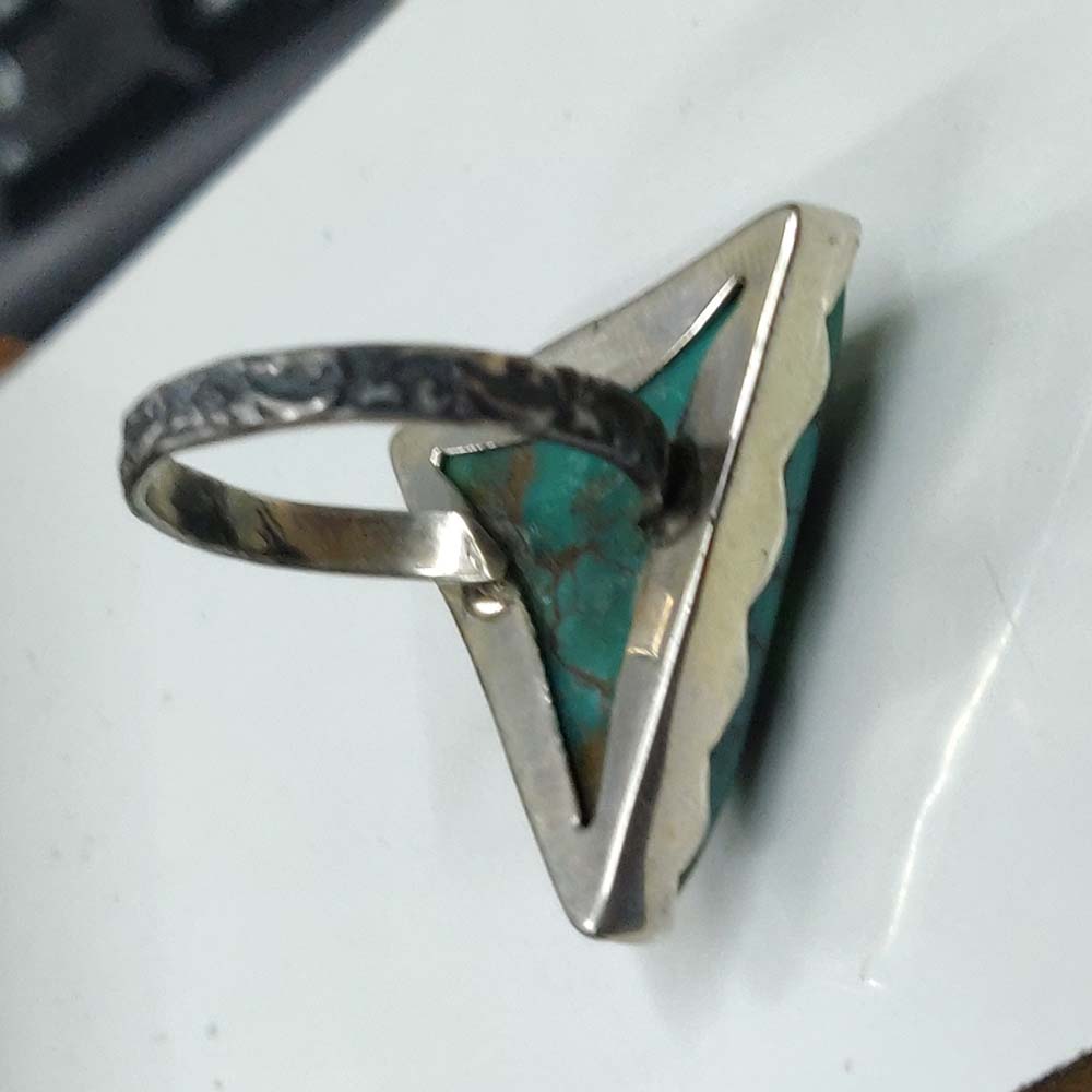 925 SOLID STERLING SILVER NATURAL TURQUOISE GEMSTONES HANDMADE RING, ALL SIZES AVAILABLE