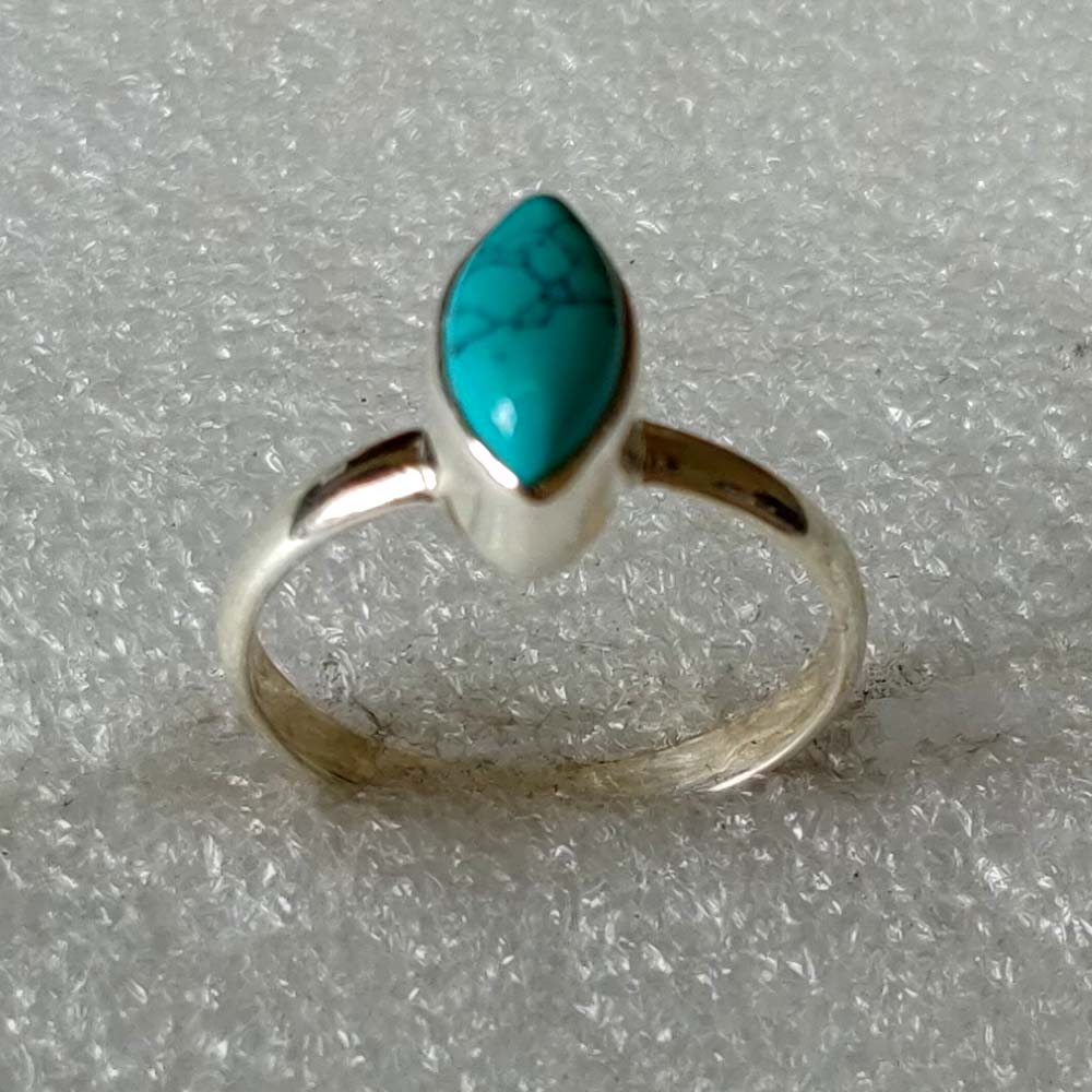925 SOLID STERLING SILVER NATURAL TURQUOISE GEMSTONES HANDMADE RING, ALL SIZES AVAILABLE
