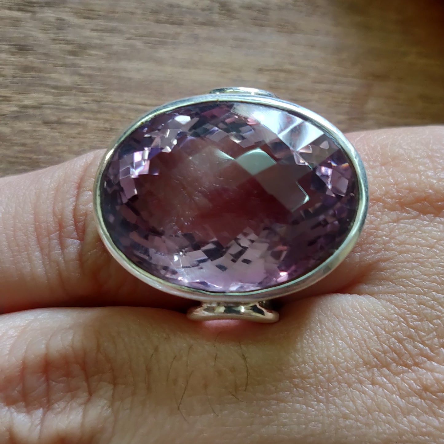 925 SOLID STERLING SILVER NATURAL PURPLE AMETHYST GEMSTONES HANDMADE RING, ALL SIZES AVAILABLE