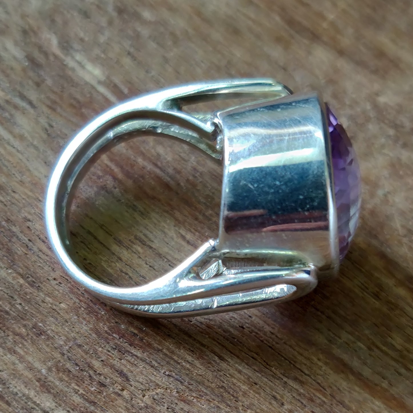 925 SOLID STERLING SILVER NATURAL PURPLE AMETHYST GEMSTONES HANDMADE RING, ALL SIZES AVAILABLE