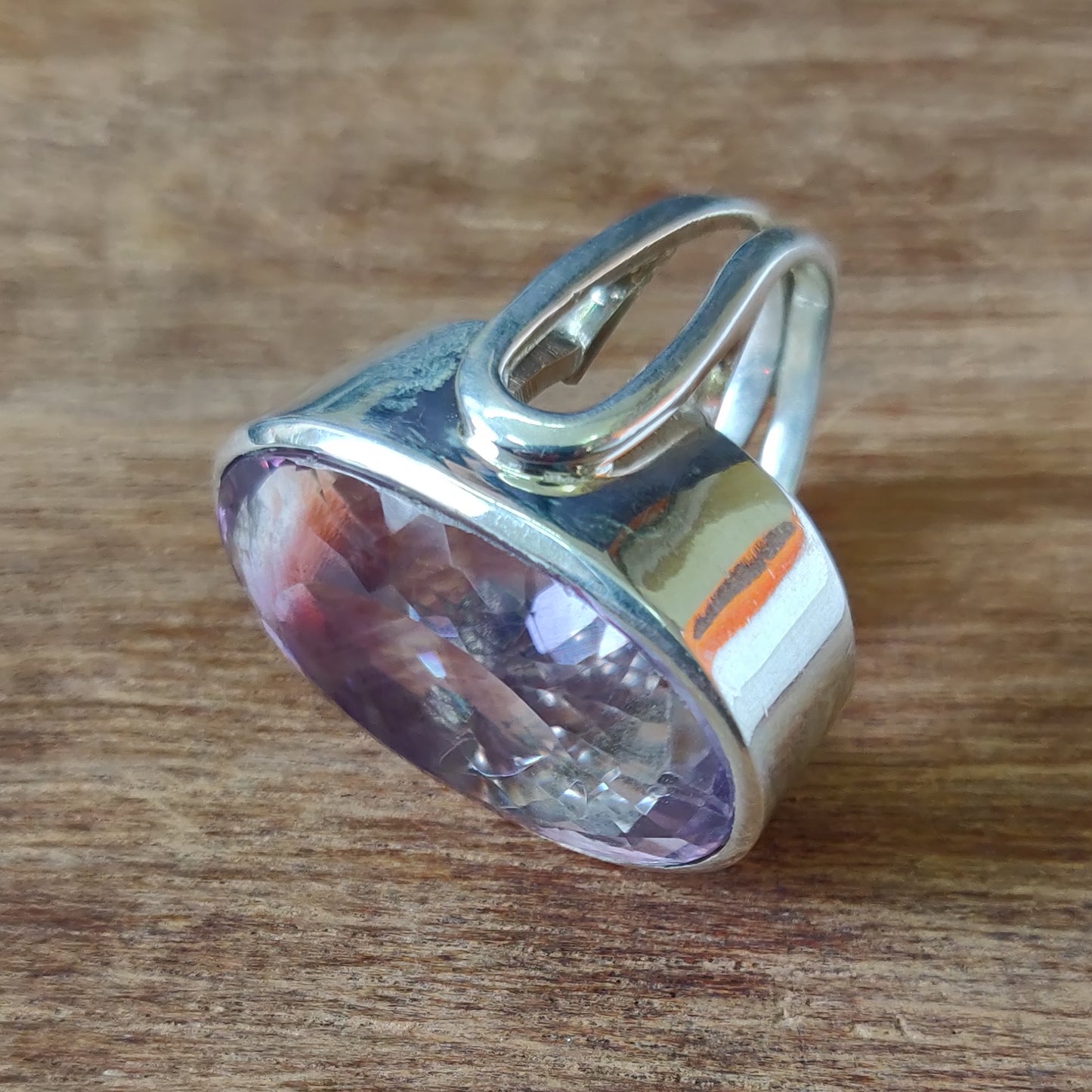 925 SOLID STERLING SILVER NATURAL PURPLE AMETHYST GEMSTONES HANDMADE RING, ALL SIZES AVAILABLE