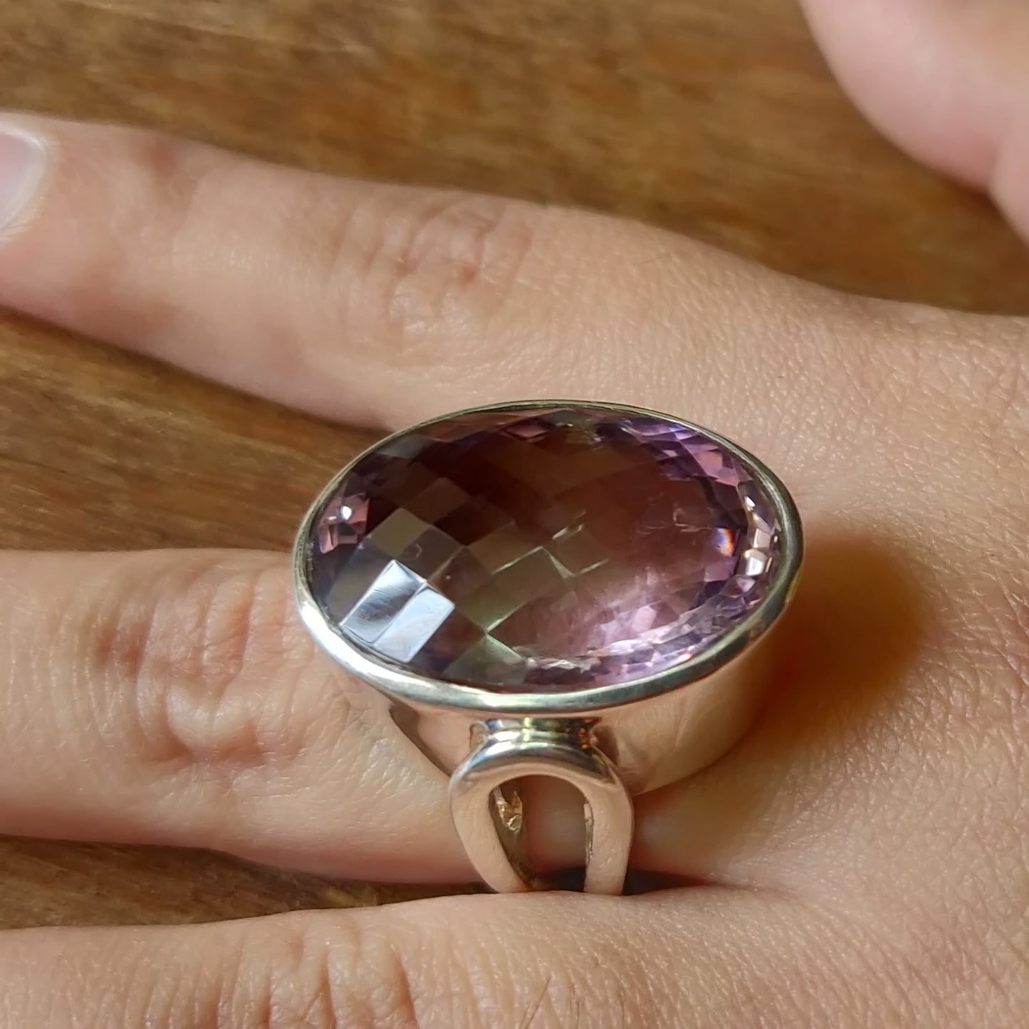 925 SOLID STERLING SILVER NATURAL PURPLE AMETHYST GEMSTONES HANDMADE RING, ALL SIZES AVAILABLE