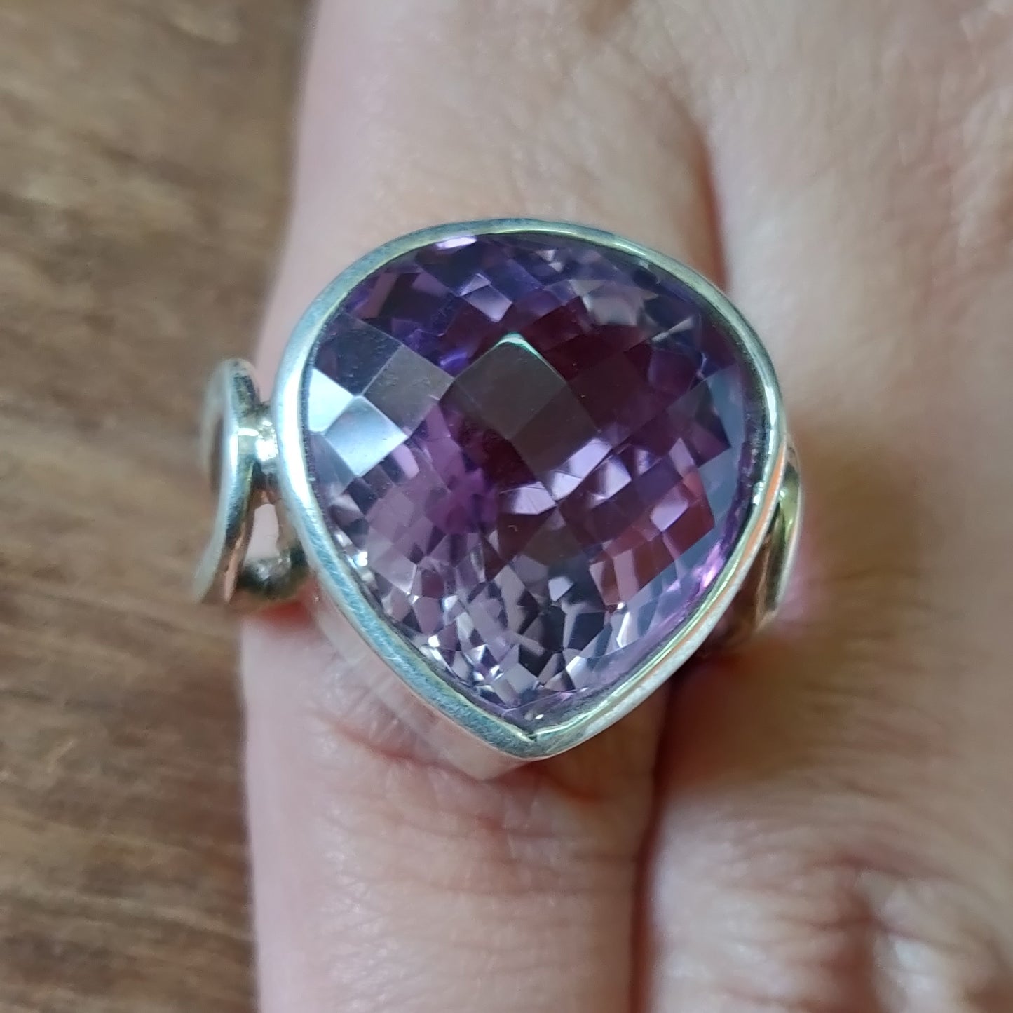 925 SOLID STERLING SILVER NATURAL PURPLE AMETHYST GEMSTONES HANDMADE RING, ALL SIZES AVAILABLE
