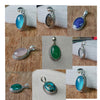 925 SOLID STERLING SILVER NATURAL GEMSTONES HANDMADE PENDANT PACK OF 9 PIECES