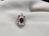 925 SOLID STERLING SILVER NATURAL GARNET GEMSTONES HANDMADE RING, ALL SIZES AVAILABLE