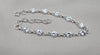 925 Sterling Silver Zircon Bracelet Minimal Sparkle Round Link Jewelry