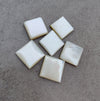 AAA+ Quality Natural Mother of Pearl Square Shape Cabochon Flat Back Calibrated Wholesale Gemstones, All Sizes Available