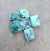 AAA+ Quality Natural Tibetan Turquoise Rectangle Shape Cabochon Flat Back Calibrated Wholesale Gemstones, All Sizes Available