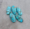 AAA+ Quality Natural Blue Copper Turquoise Big Oval Shape Cabochon Flat Back Calibrated Wholesale Gemstones, All Sizes Available