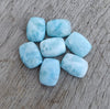 AAA+ Quality Natural Larimar Rectangle Cushion Shape Cabochon Flat Back Calibrated Wholesale Gemstones, Custom Sizes Available