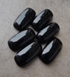AAA+ Quality Natural Black Onyx Big Cushion Shape Cabochon Flat Back Calibrated Wholesale Gemstones, All Sizes Available