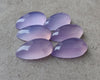 AAA+ Quality Natural Lavender Chalcedony Big Pear Shape Cabochon Flat Back Calibrated Teardrop Shape Gemstones, All Sizes Available
